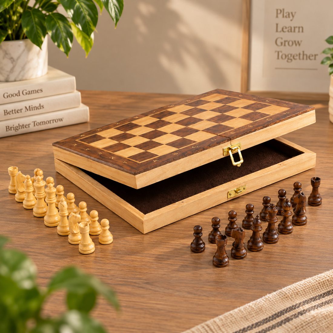 Folded chess board